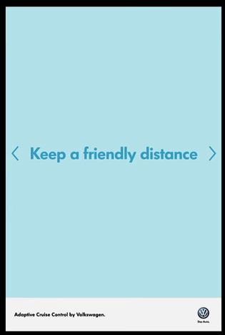 کمپین تبلیغاتی فولکس واگن حفظ کردن فاصله مطمئن Keep a friendly distance 5