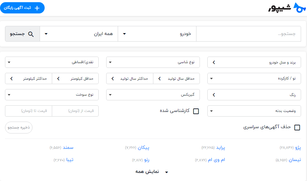 وب سایت شیپور