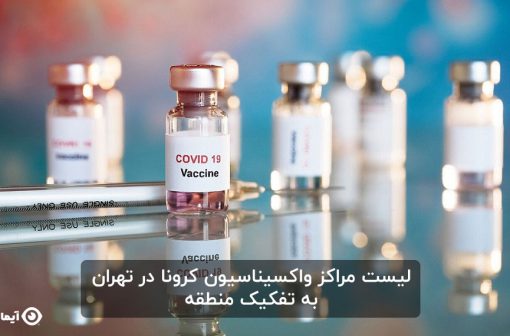 لیست مراکز واکسیناسیون کرونا