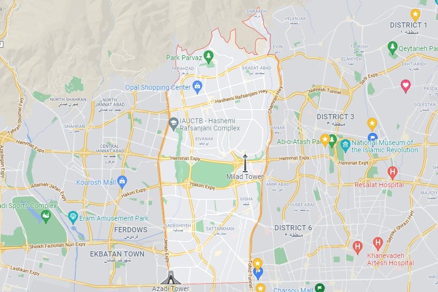 مراکز واکسیناسیون منطقه دو تهران