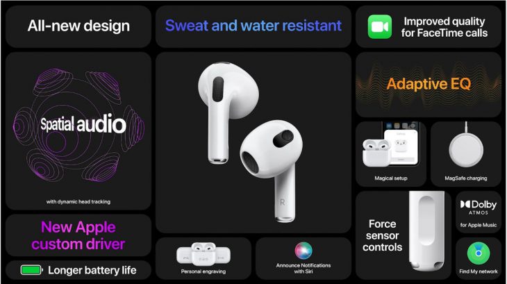 قابلیت های Airpods 3