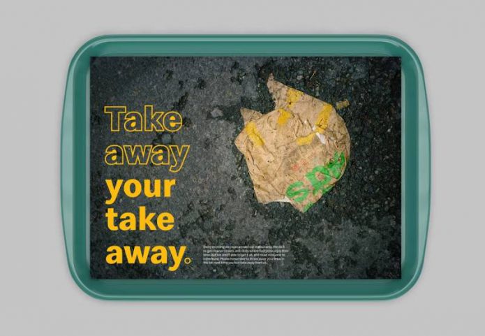 تبلیغات مک دونالد برای جمع آوری زباله