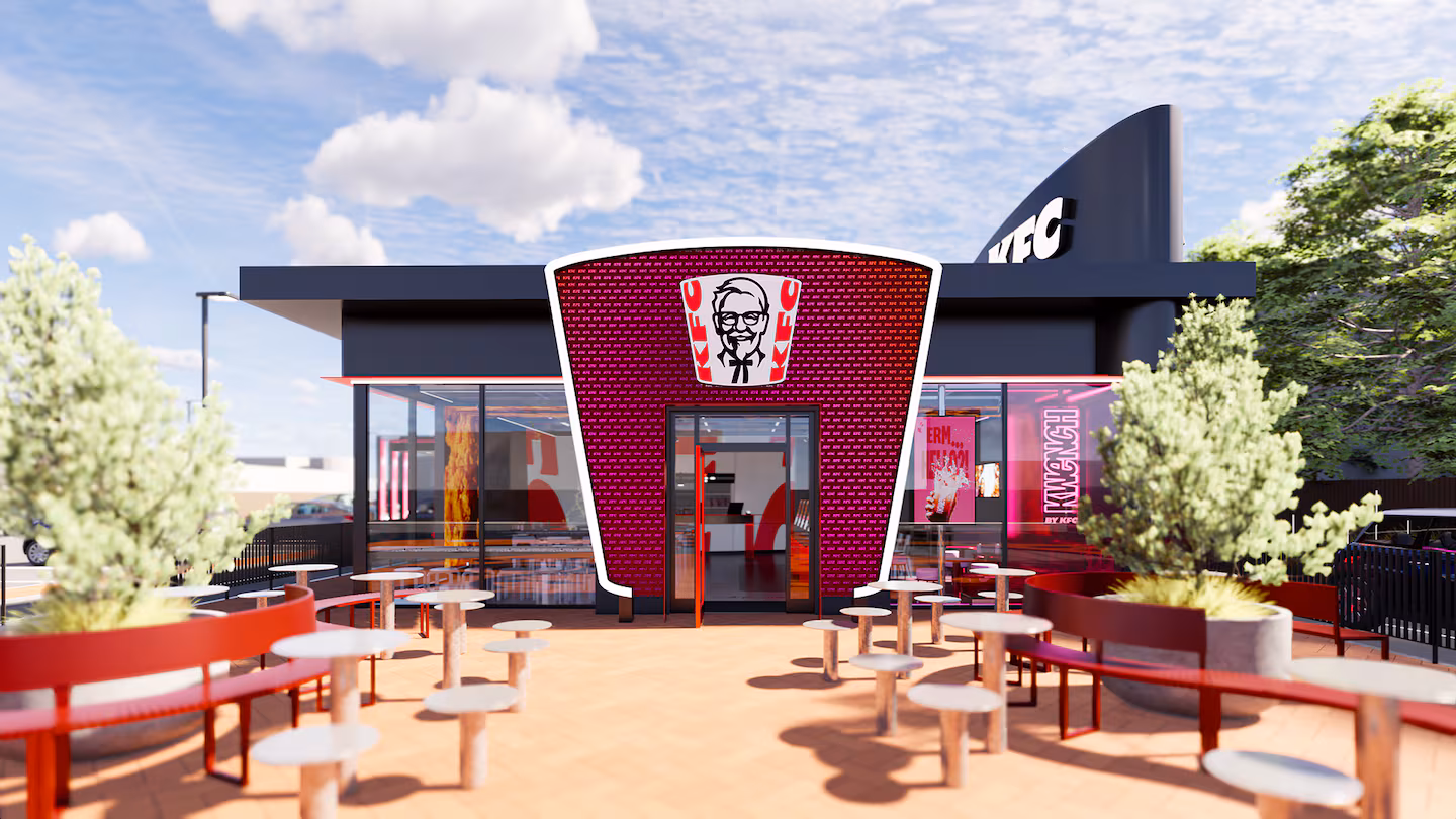 طراحی فروشگاه برند KFC