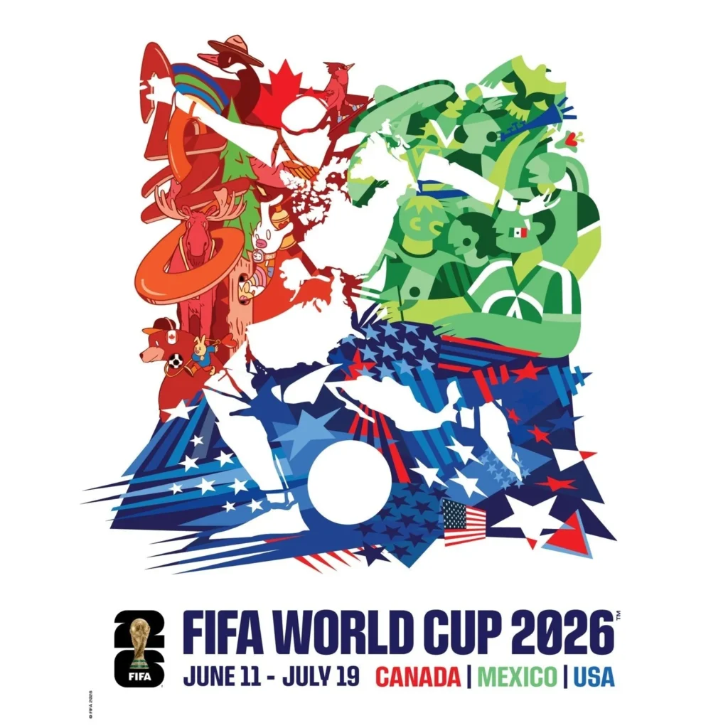 پوستر رسمی مسابقات جام جهانی 2026