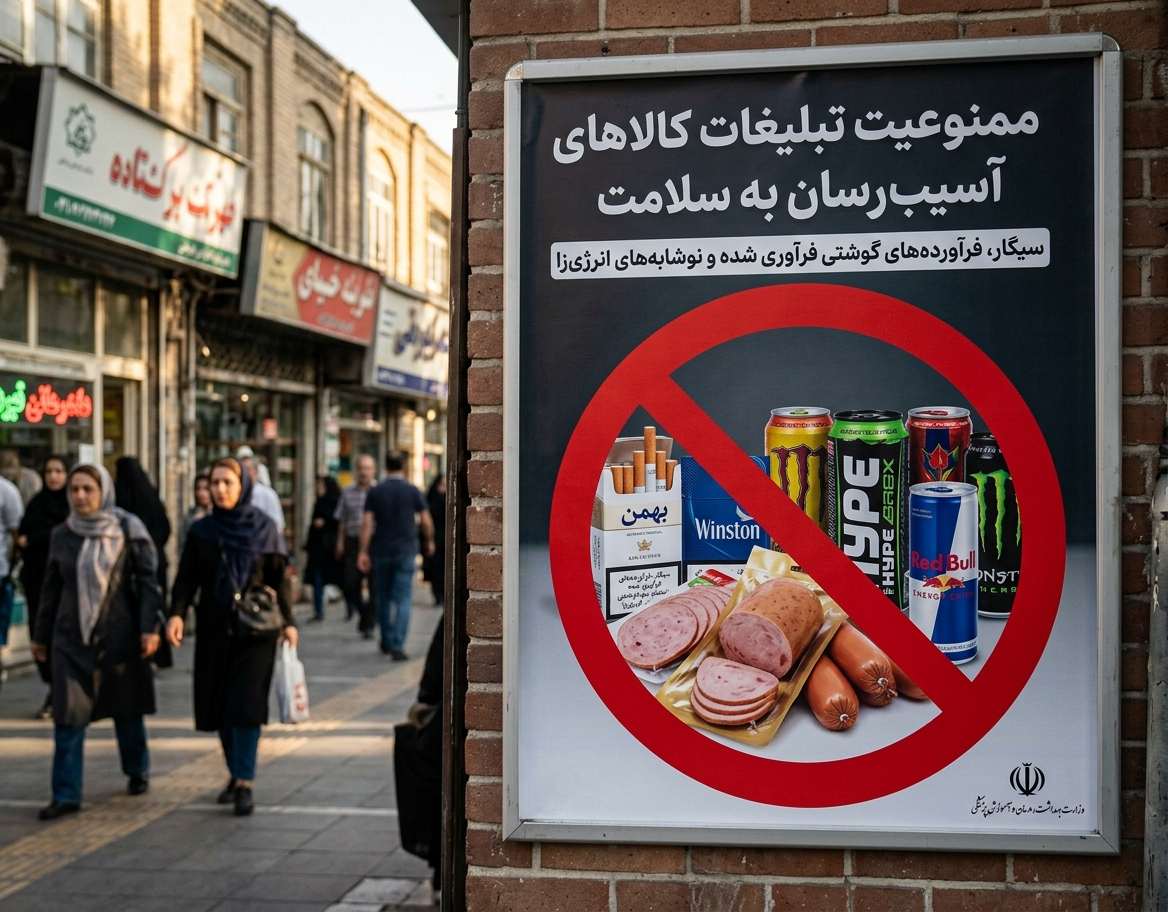 پوستر ممنوعیت تبلیغات کالاهی آسیب رسان به سلامت