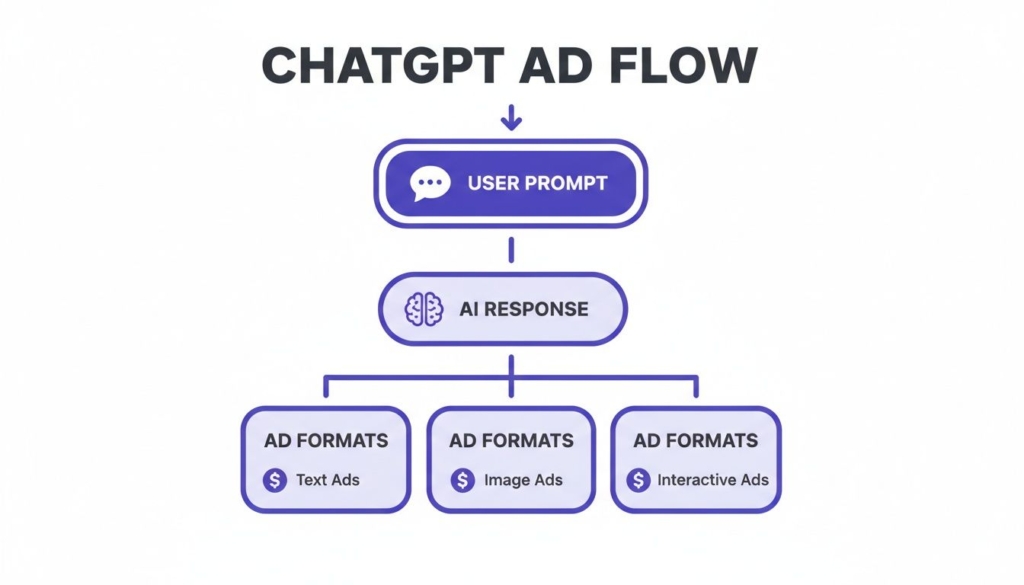 نحوه نمایش تبلیغ در chatgpt